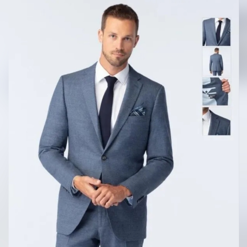 INDOCHINO Slim Fit Light Blue Jacket 42R NWT